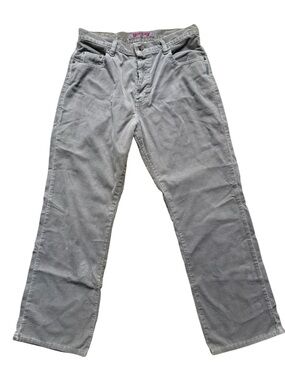 Vintage Silver Jeans Men's Light Gray Corduroy Pants Made In Canada